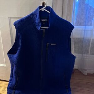 Patagonia Royal Blue Retro Pile Fleece Vest